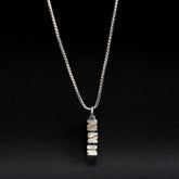 Skyline silver pendant